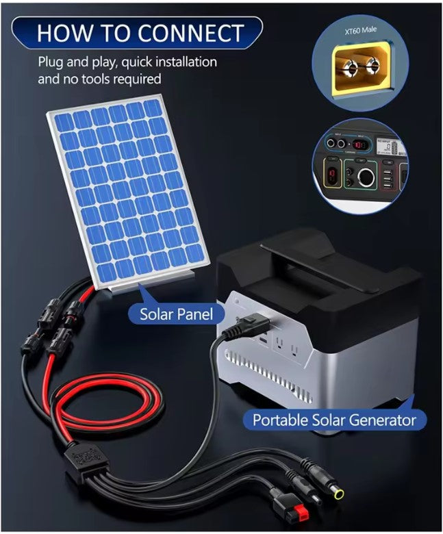 4 in 1 Solar Übergangsstecker