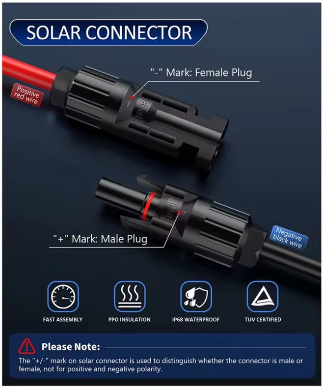 4 in 1 Solar Übergangsstecker